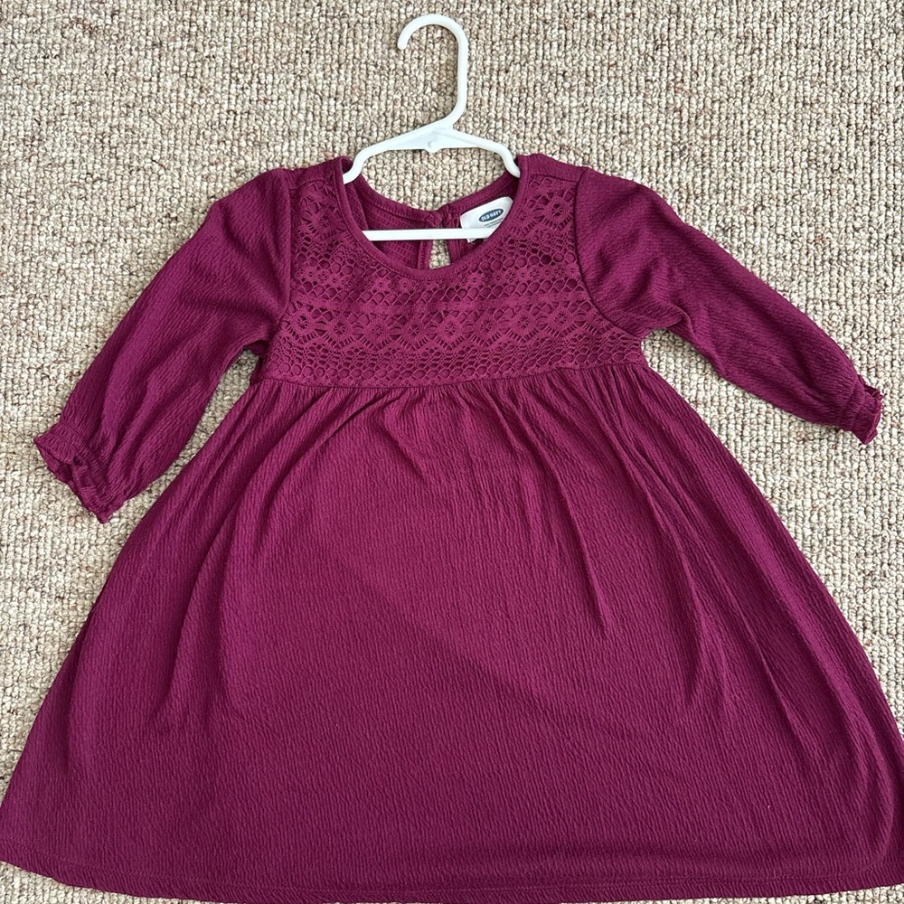 Old Navy Maroon Kids Dress